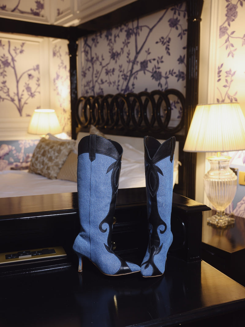 RODEO Denim Boots Blue
